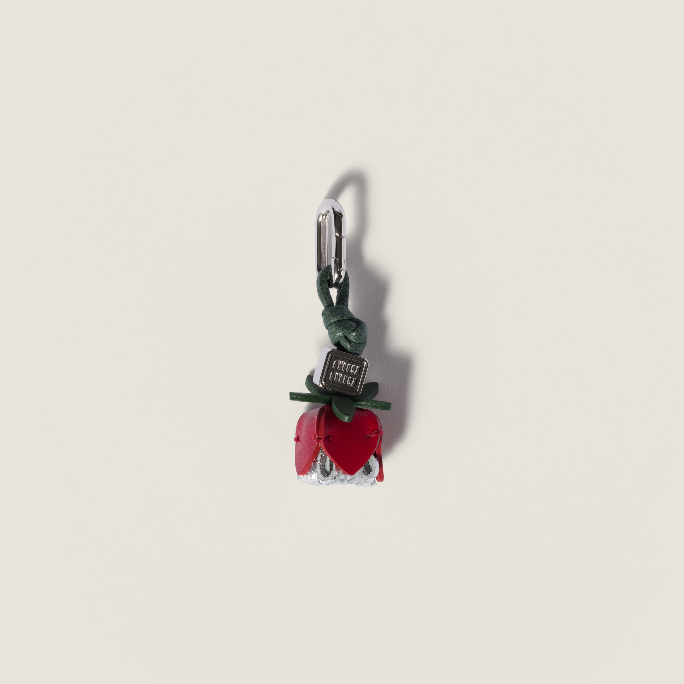 Red/silver Leather Micro Trick | Miu Miu
