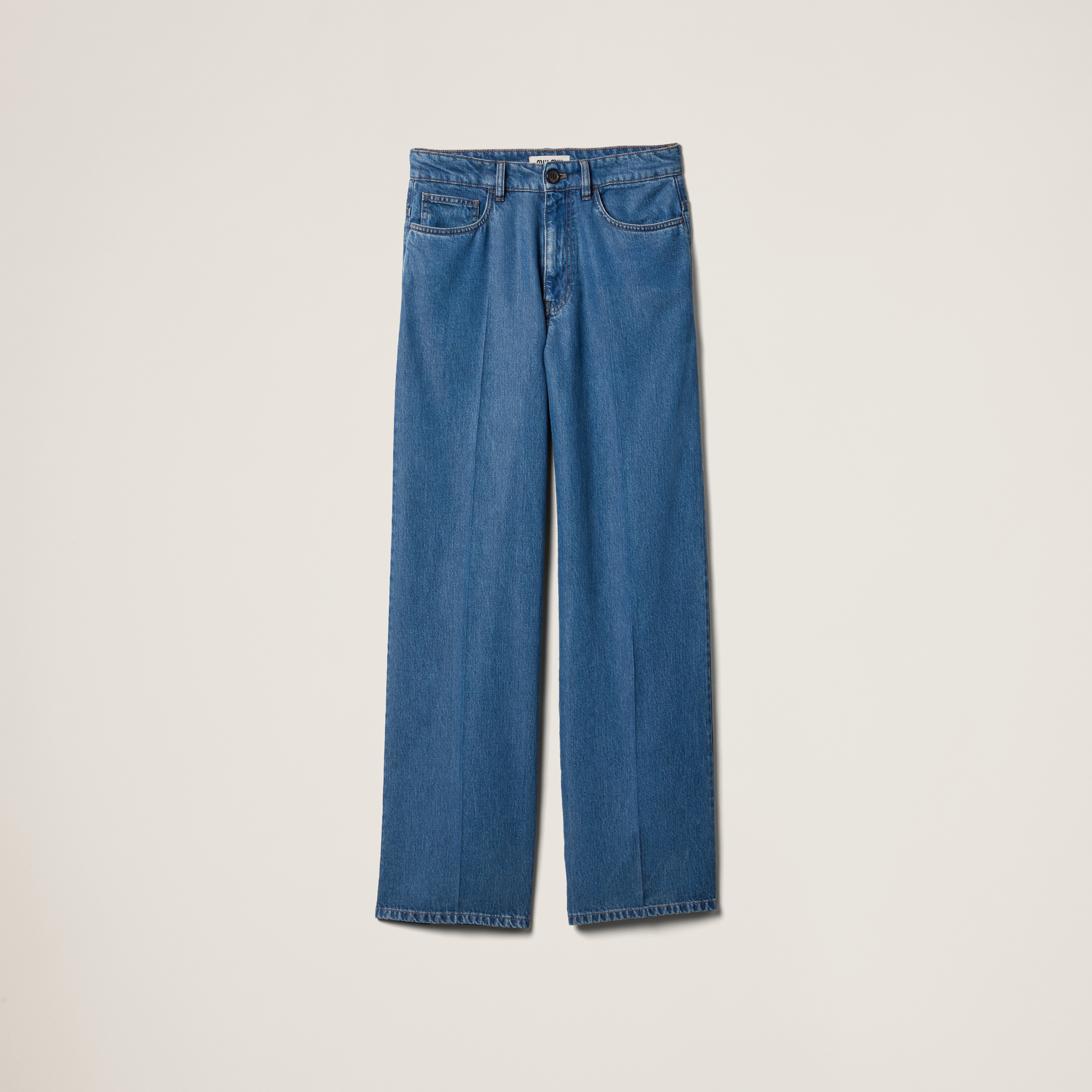 Navy Five-pocket Denim Jeans | Miu Miu