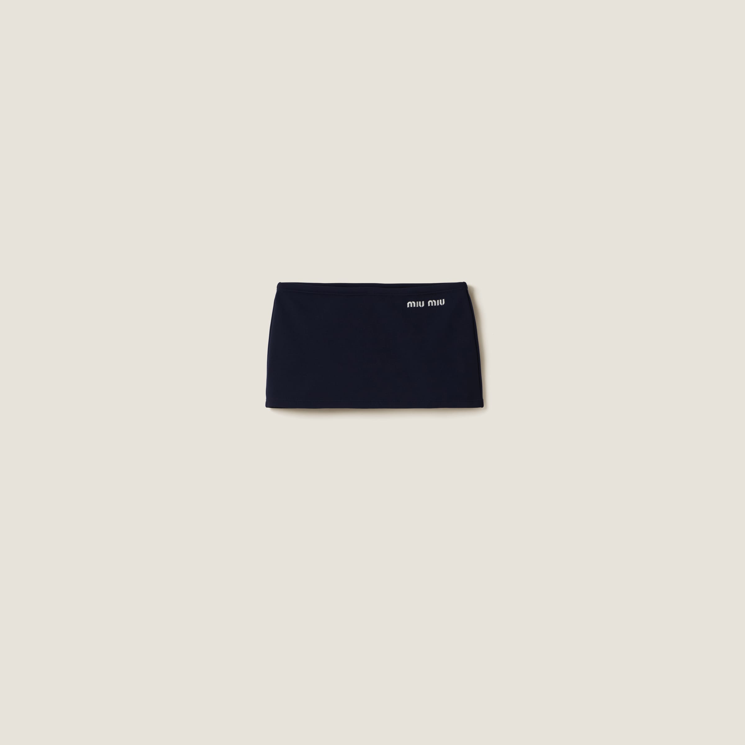 Navy Corduroy Miniskirt | Miu Miu