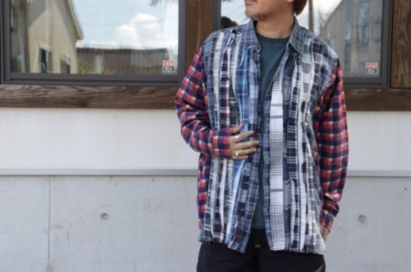 REBUILD BY NEEDLES ニードルス Flannel Ribbon Wid Shirt | セレクト