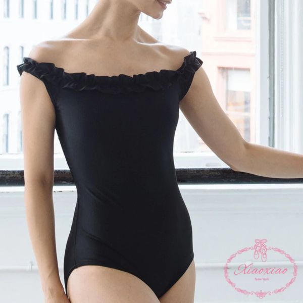 Xiaoxiao/シャオシャオ】 バレエ レオタード 大人 マリー フリルネック