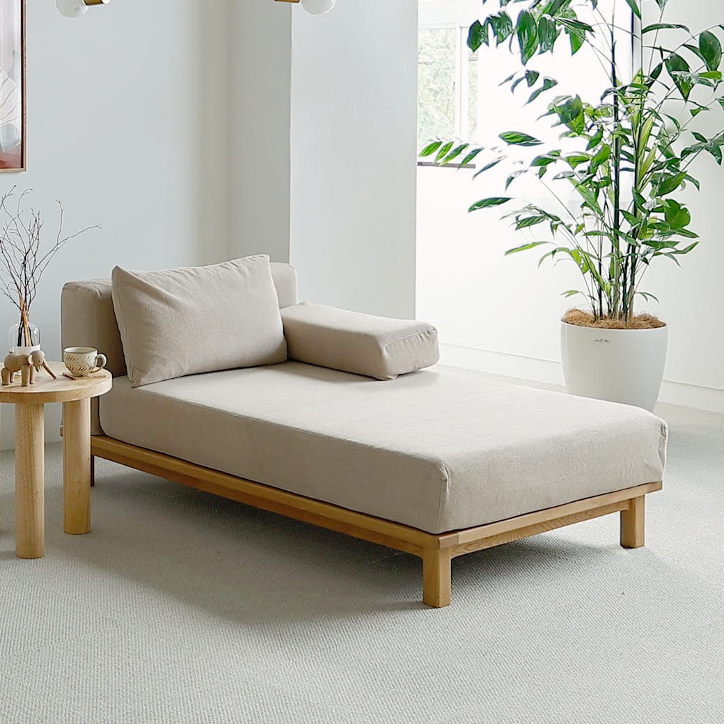 SIEVE rect unit カウチソファ ロング カバーリング ベージュ｜miion