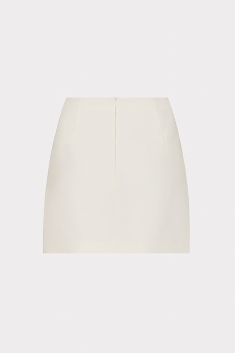 Lizzy Cady Tailored Mini Skirt in White | MILLY
