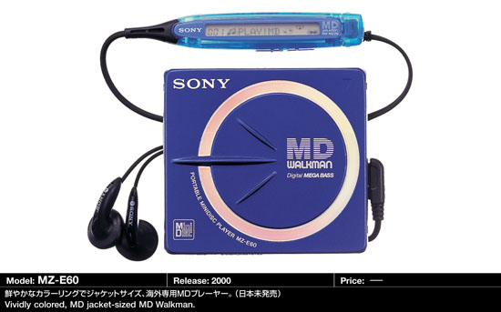 SONY MZ-E606W ポータブルMDプレーヤー RM-MC11EL Sony RM-MC11EL