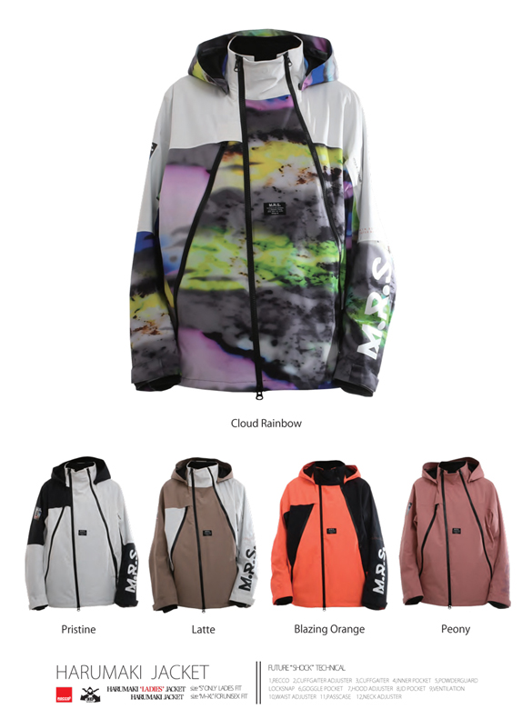 19-20 MTN.ROCK STAR(ﾏｳﾝﾃﾝﾛｯｸｽﾀｰ)・HARUMAKI JACKET [Cloud Rainbow