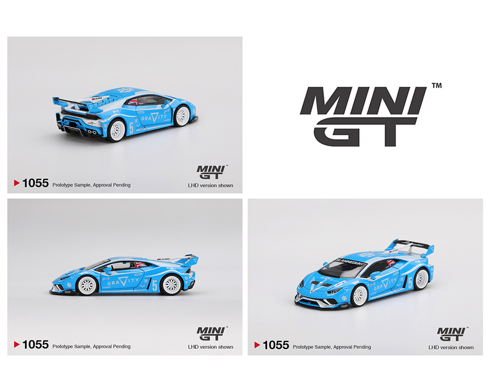 Mini GT 1:64 LB☆WORKS Lamborghini Huracán GT GRAVITY - Blue - M
