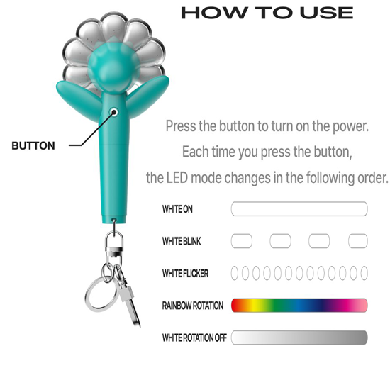 G-Dragon Official Mini Light Keyring Mint – MrsMunKorea Shop