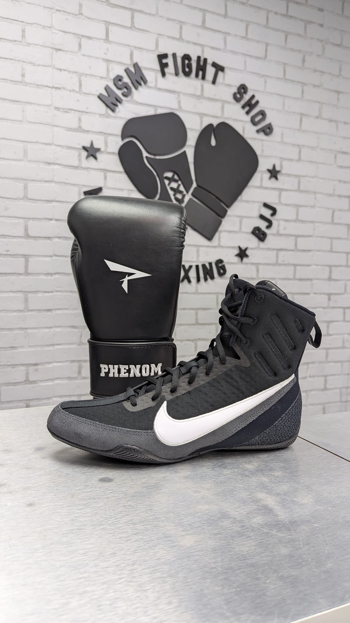 NIKE SHOES MACHOMAI 3 BLACK/WHITE | Zapatos Boxeo Nike – MSM FIGHT