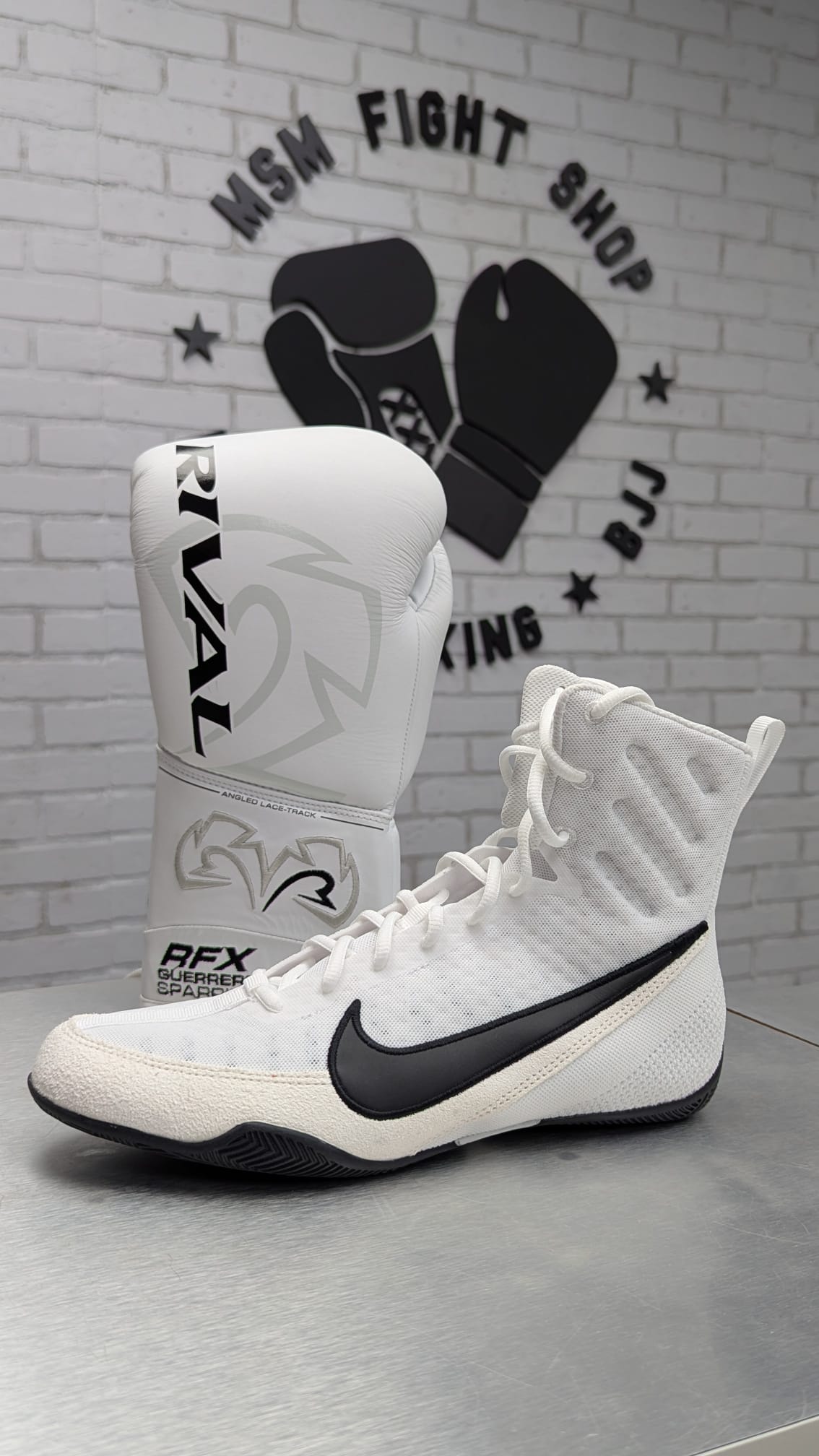 NIKE SHOES BOXING MACHOMAI 3 WHITE/BLACK – MSM FIGHT SHOP