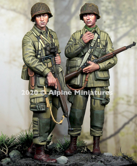 Alpine Miniatures[AM35277]1/35 WWII 米 第101空挺師団 兵士セット#2