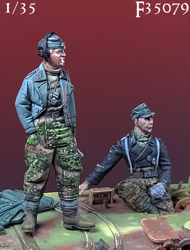 Darius Miniatures[DMF35079]1/35 WWII ドイツ 武装親衛隊戦車兵セット