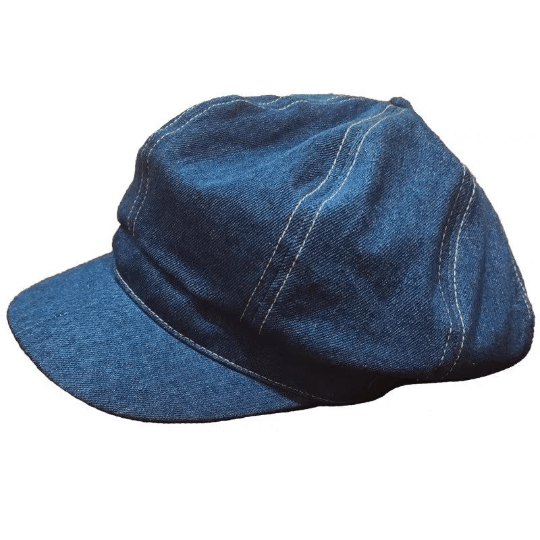 Denim Newsboy Cap Unisex | Custom Fit | Handmade – Mspineapplecrafts
