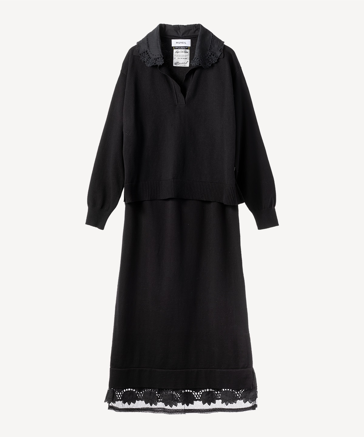 スキッパーポロセットアップニット | MUVEIL Online Shop