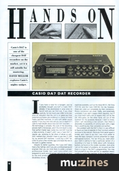 Hands On: Casio DA7 DAT Recorder (SOS Aug 92)