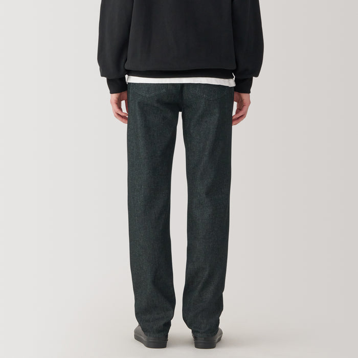 Men's Kapok Blend Straight Denim Trousers | Men's Bottoms | MUJI USA