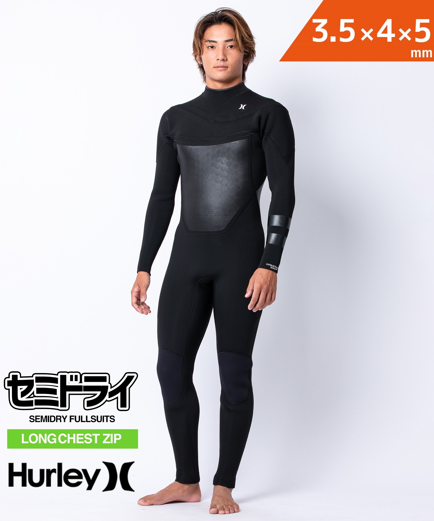 ハーレー HURLEY 3/4/5 セミドライ ノンジップ ウェット ウエット