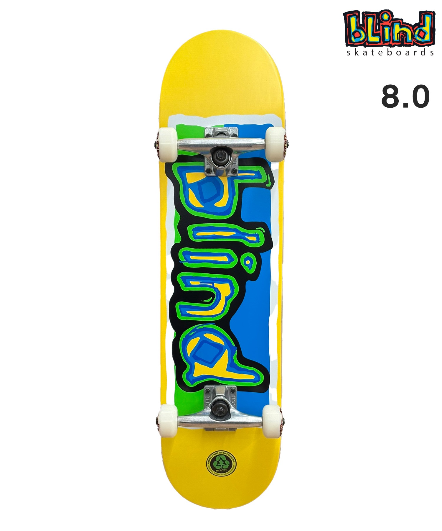 BLIND ブラインド スケートボード コンプリート8.0inch COLORED LOGO