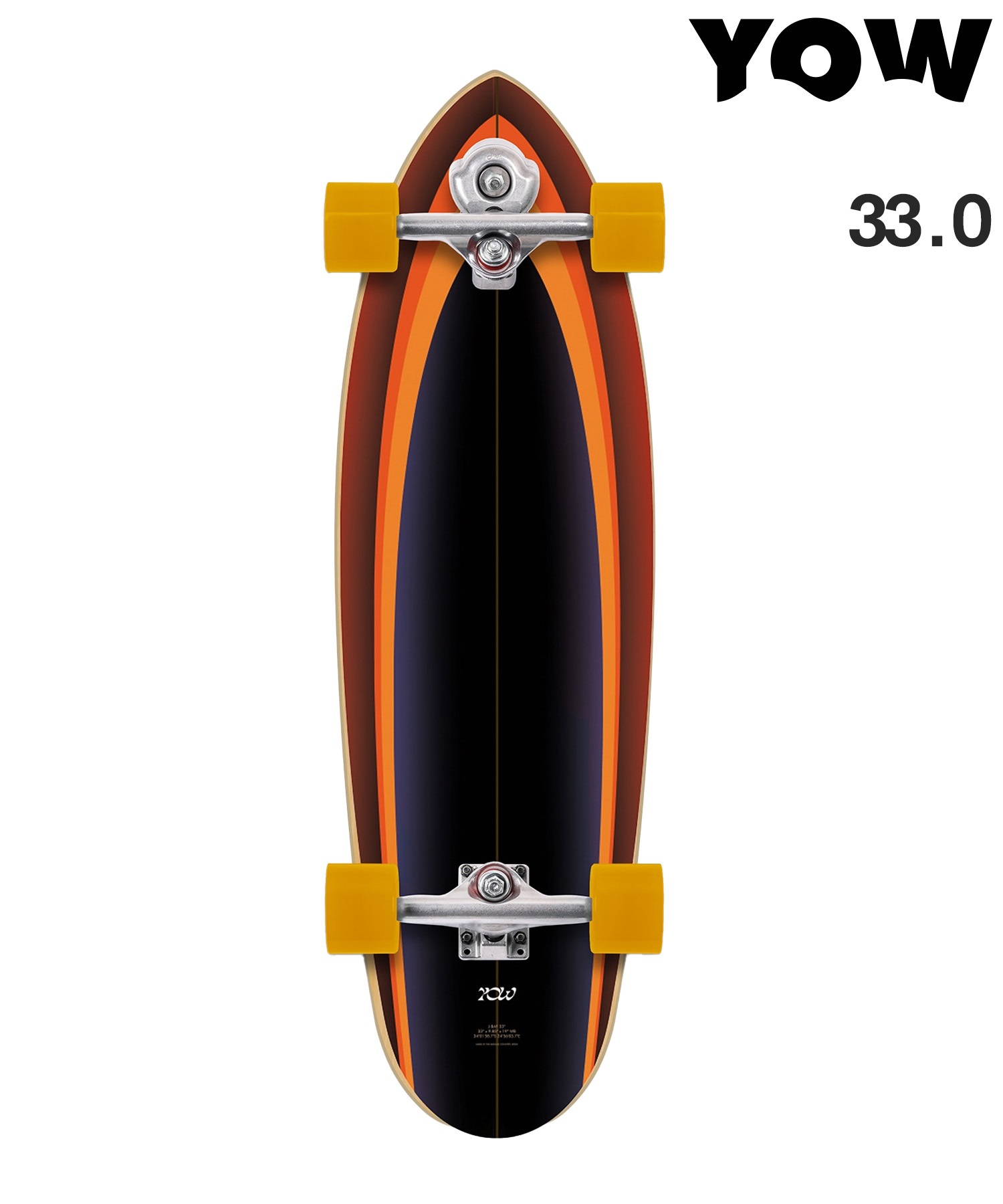 YOW ヤウ ロング スケートボード コンプリート 33.0inch J-BAY