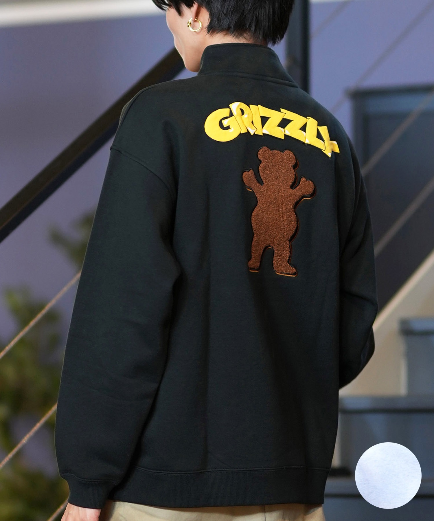 GRIZZLY グリズリー ハーフジップ トレーナー メンズ スウェット