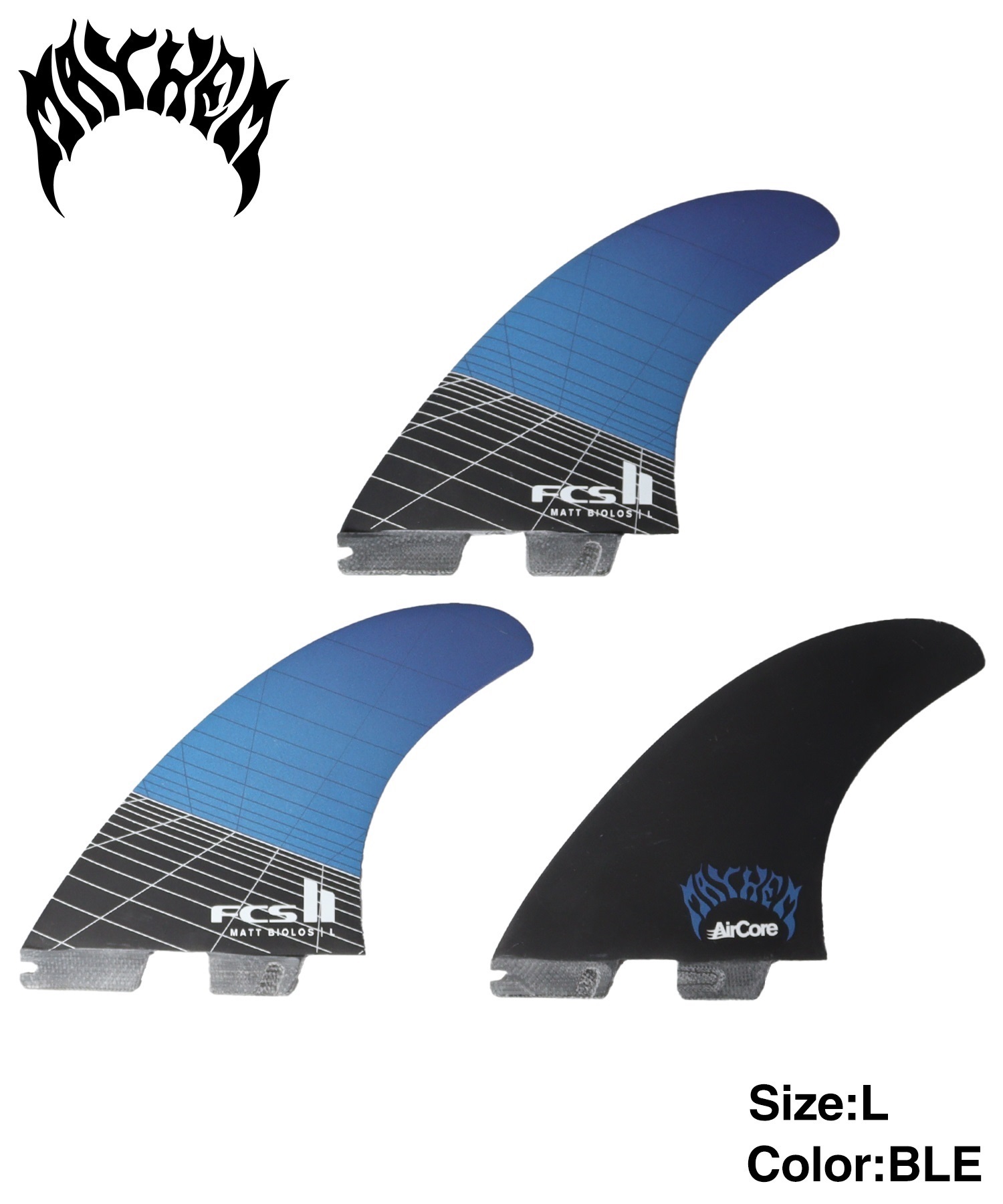 FCS2 エフシーエスツー Matt Biolos Tri Fins CARBON マット