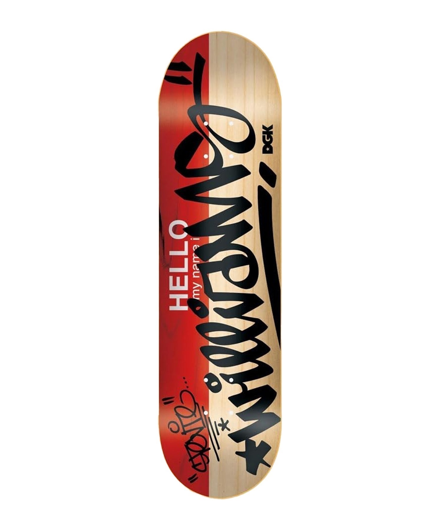 DGK ディージーケー スケートボード デッキ PRO ONE OFFS HELLO 8.0