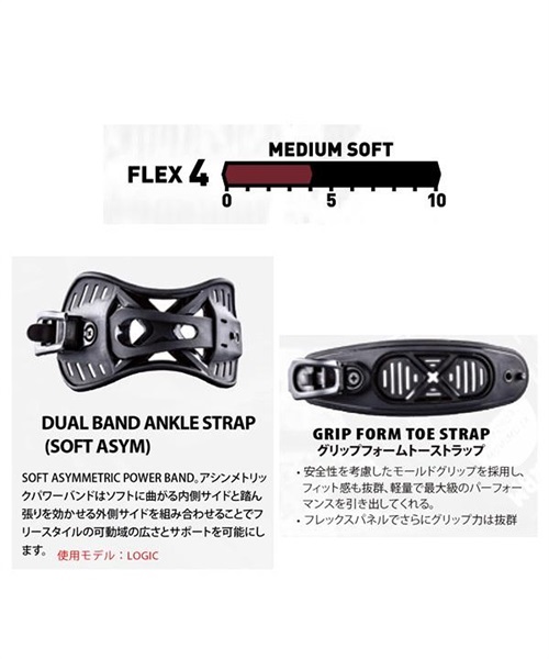BENT X L LOGIC スノーボードビンディング ブラック 【公式通販】