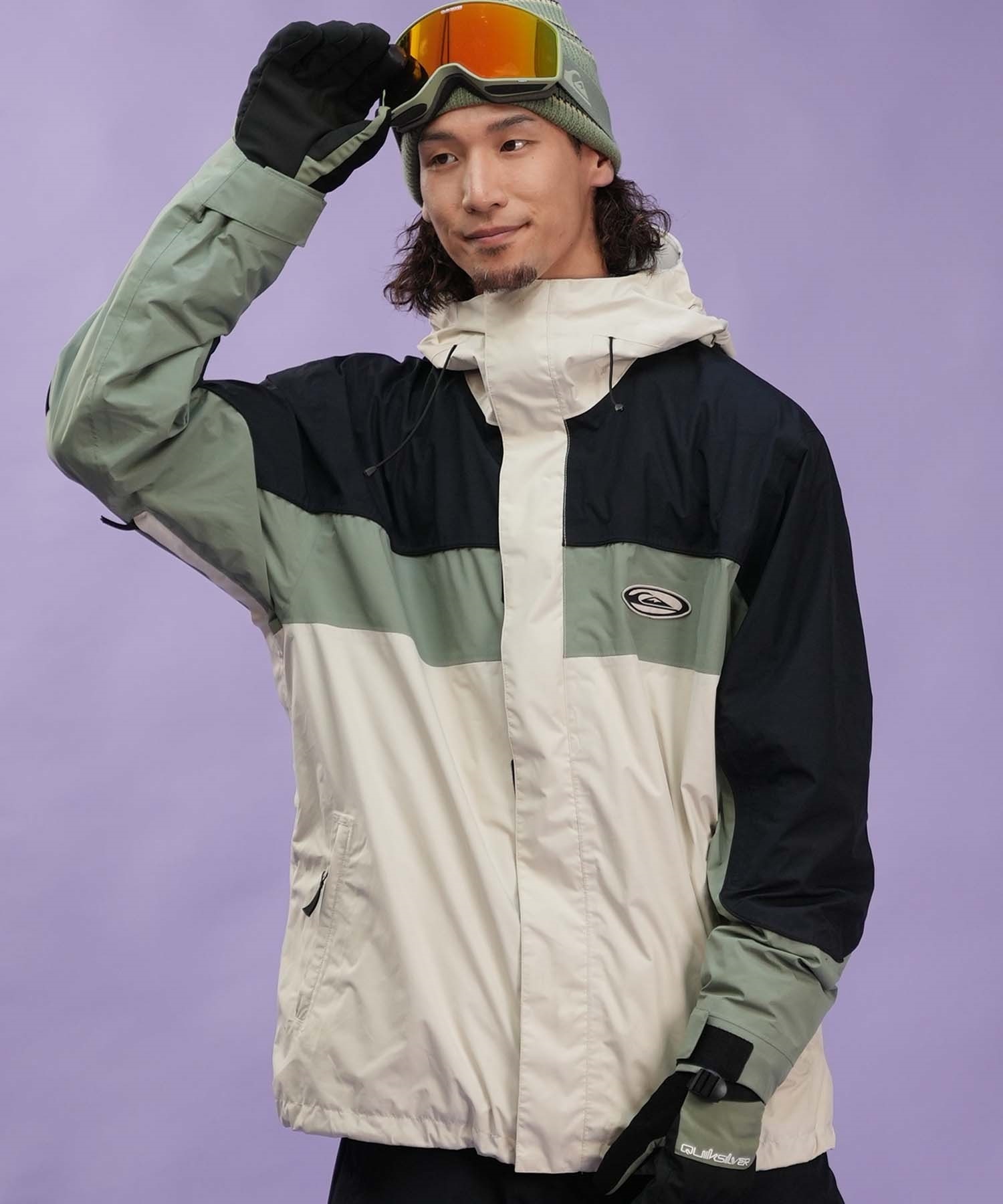 美品スノーウェア150 QUIKSILVER 上下セット デザインかっこいい 楽天