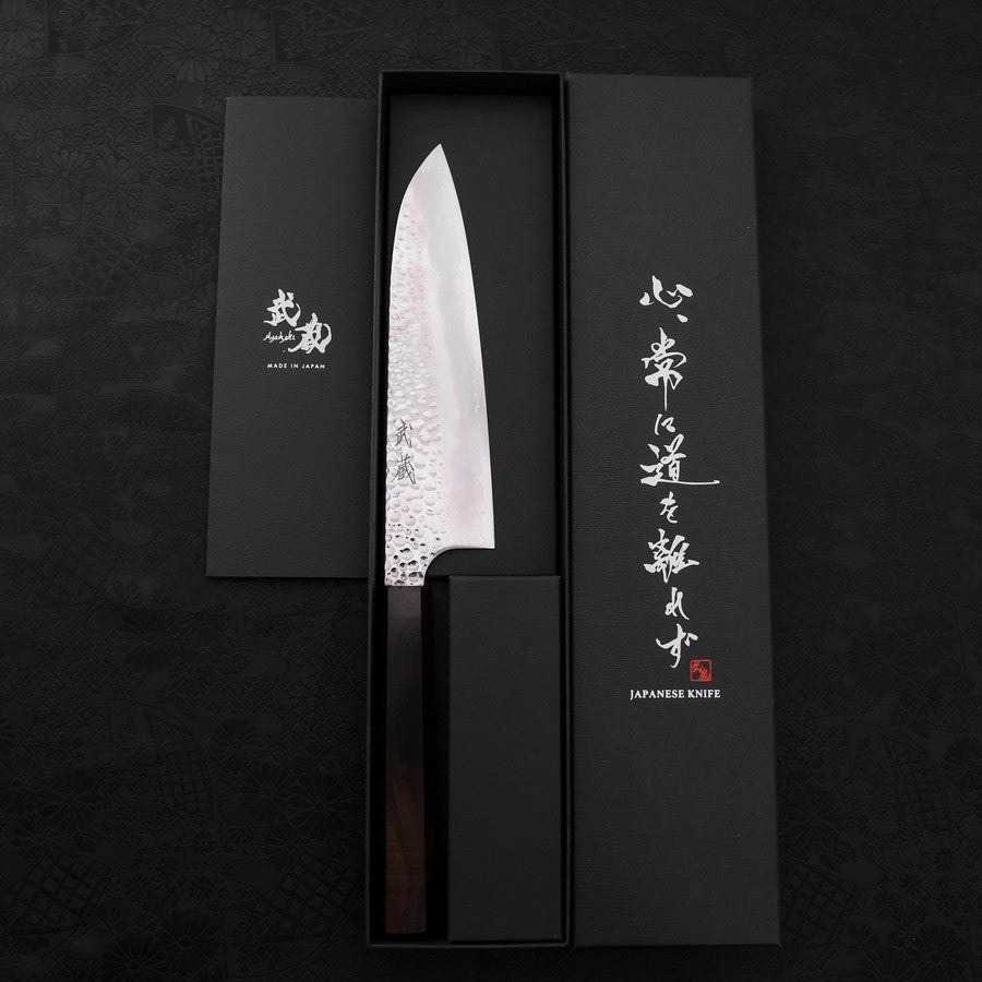三徳 VG-10 槌目 黒檀柄 180mm – MUSASHI