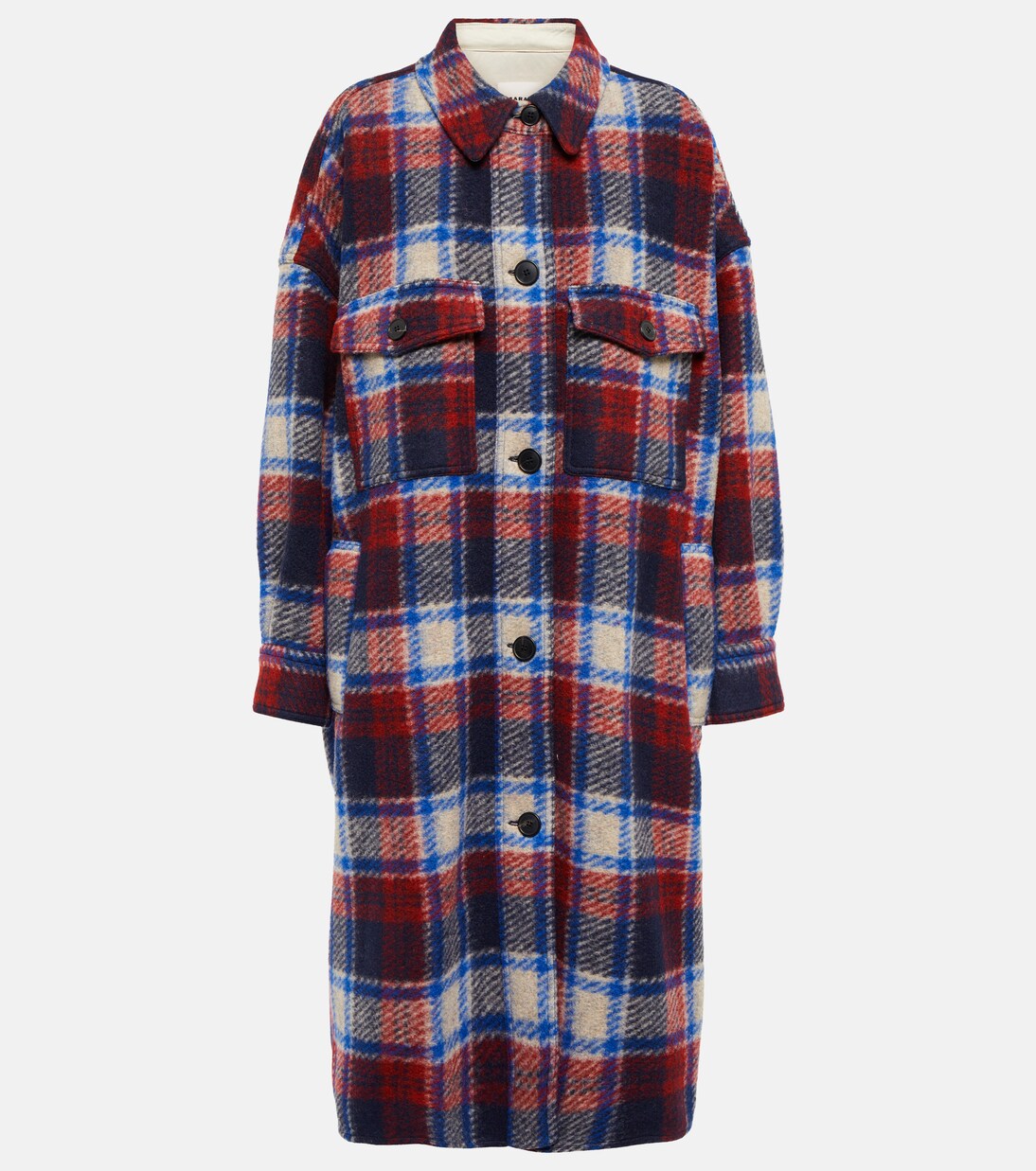 Fontizi checked coat in multicoloured - Marant Etoile | Mytheresa