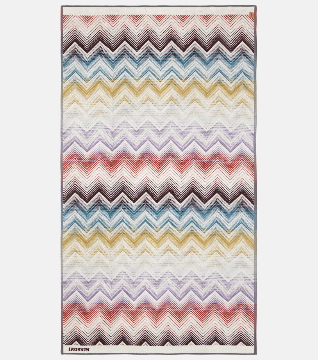 Marea Zig Zag cotton beach towel in multicoloured - Missoni