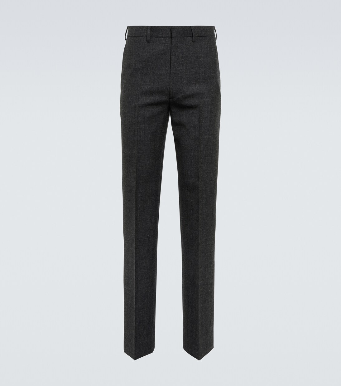Tailored virgin wool formal pants in grey - Prada | Mytheresa