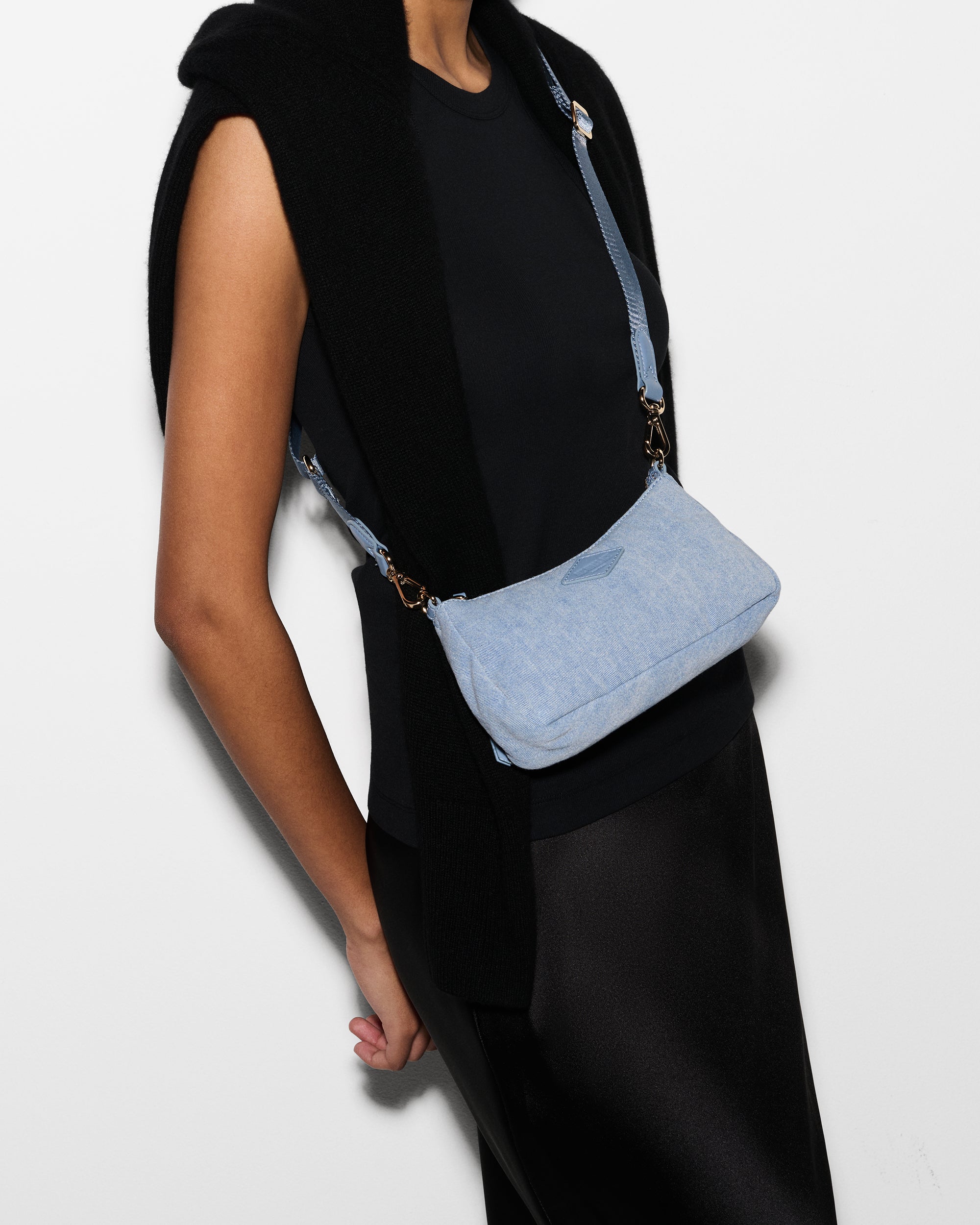 Mini Denim Blue Purse | MZ Wallace