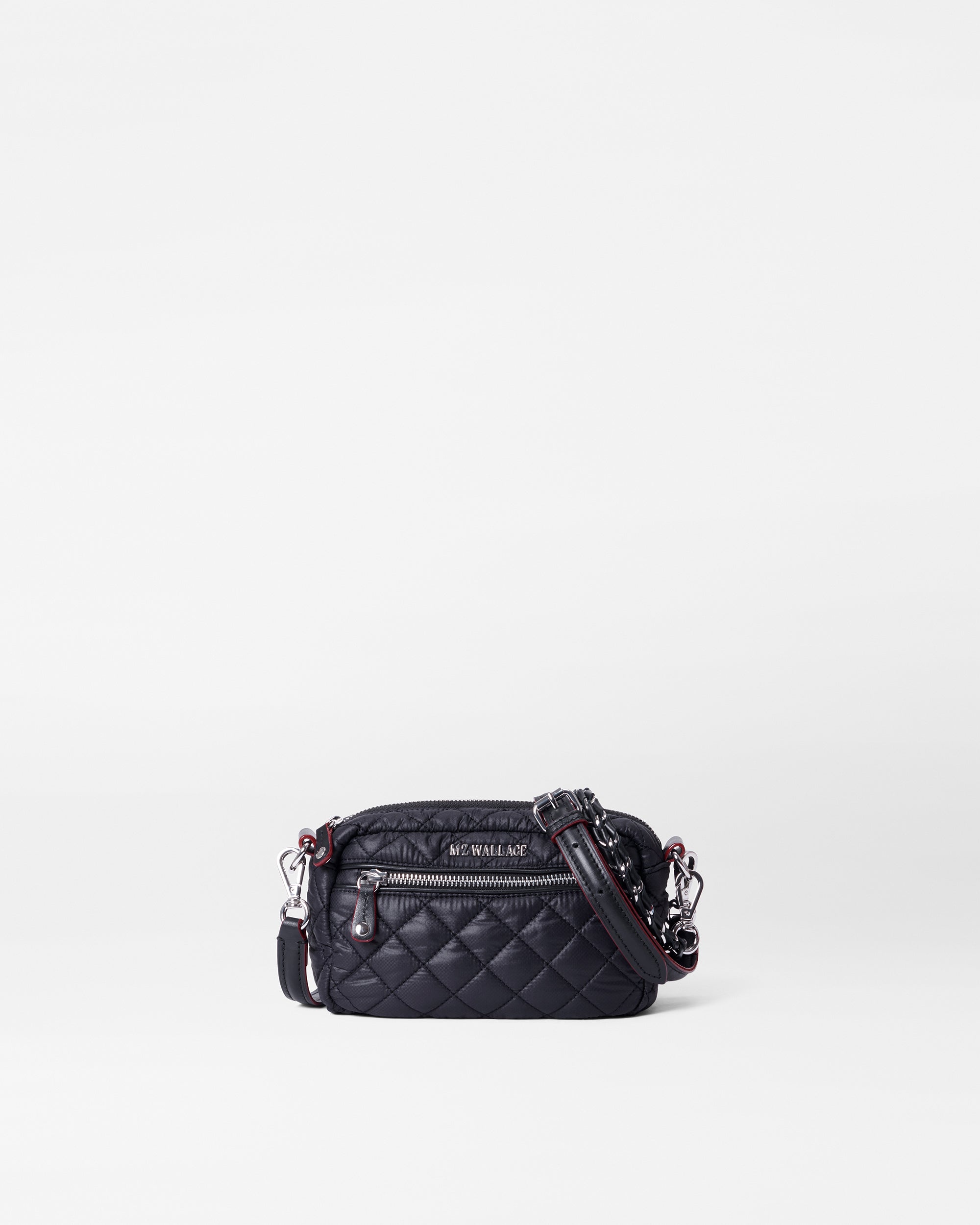 Black Quilted Crossbody Bag | MZ Wallace