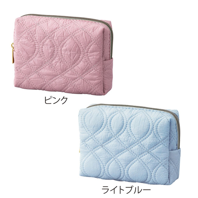ウェーブステッチキルティングポーチ（SNS-0600737）｜名入れプリント