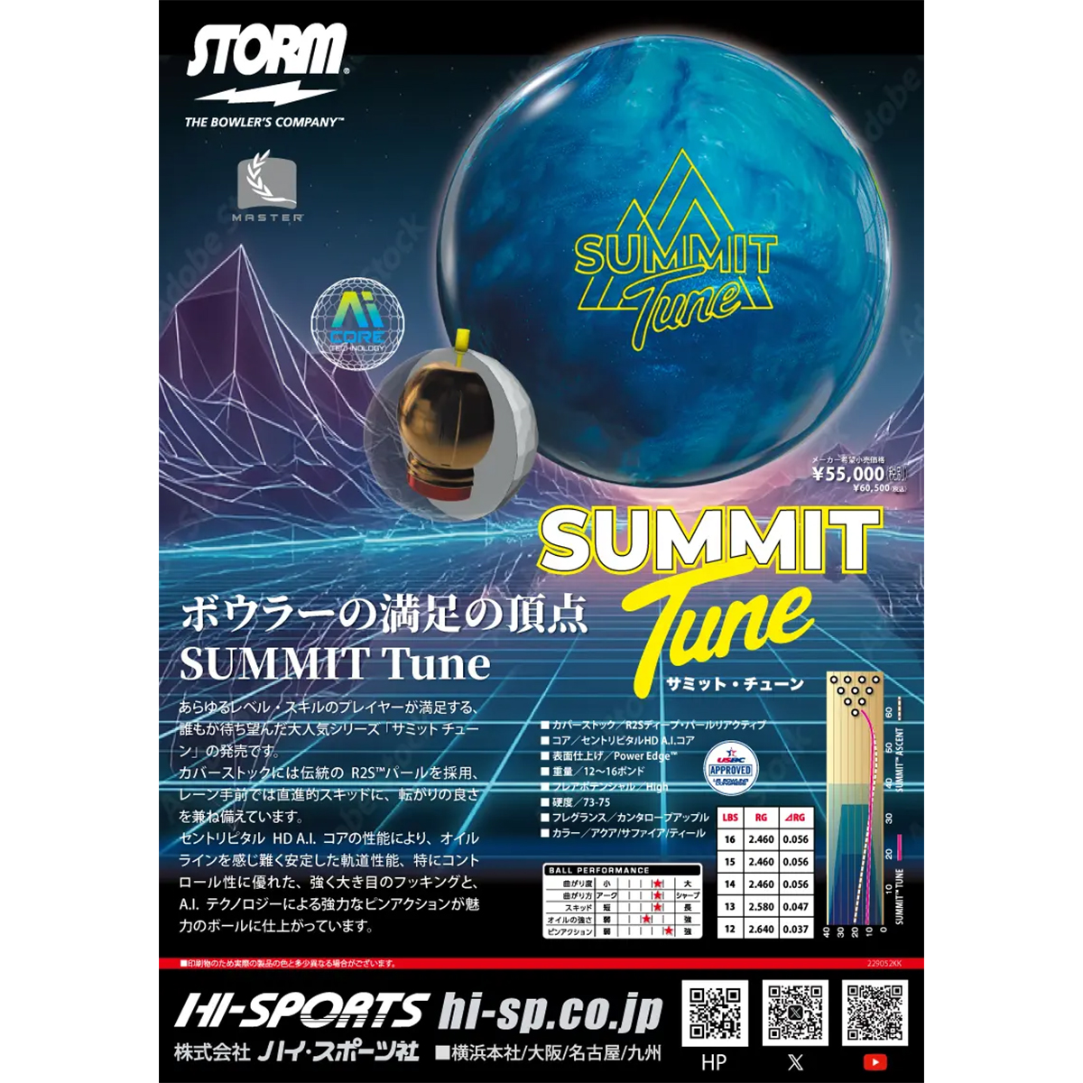 ストーム】サミットパール 15P 美品 STORM SUMMIT PEARL サミット