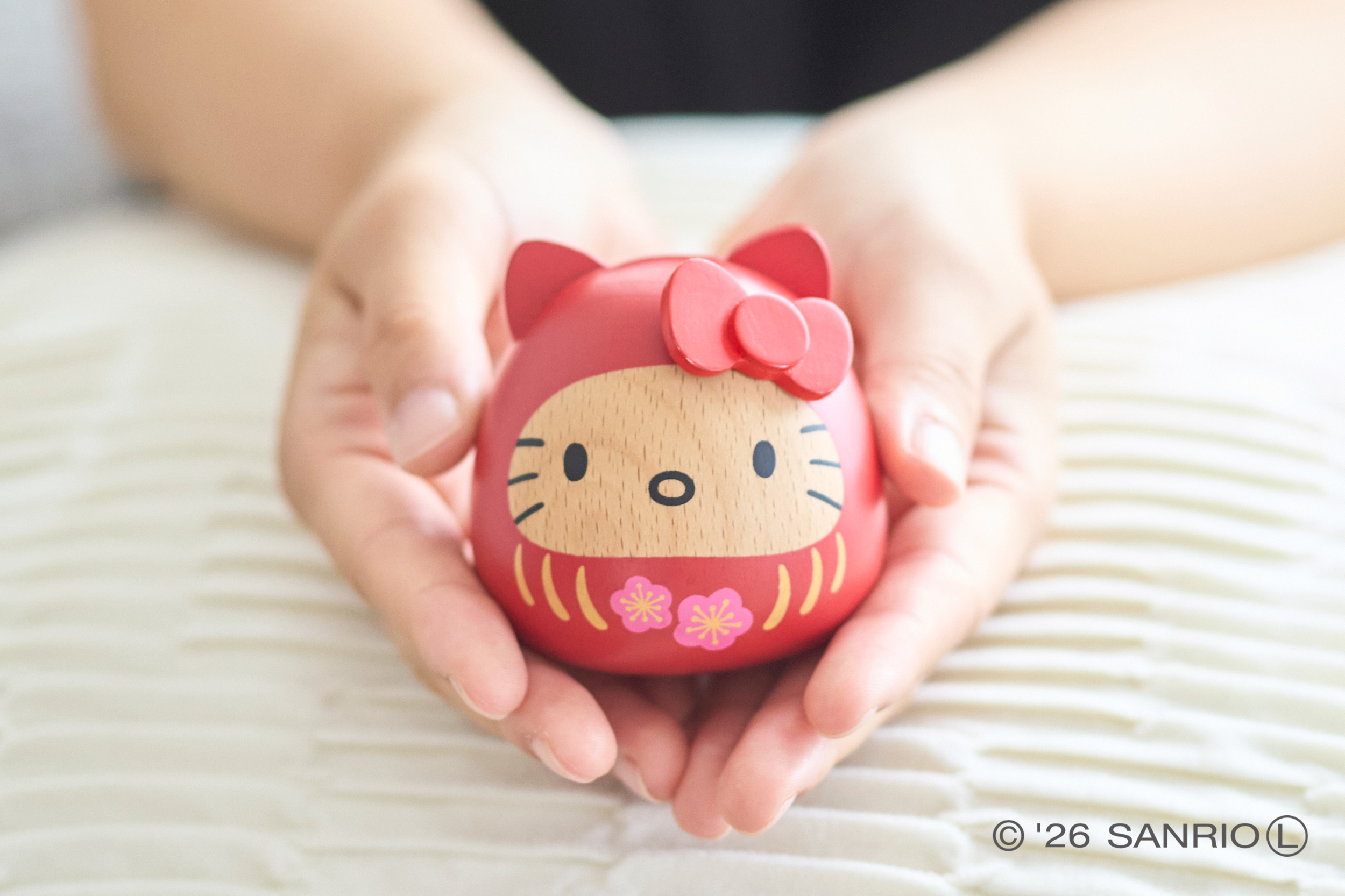 ハローキティ 木製だるま - 木製玩具のニチガン-商品紹介