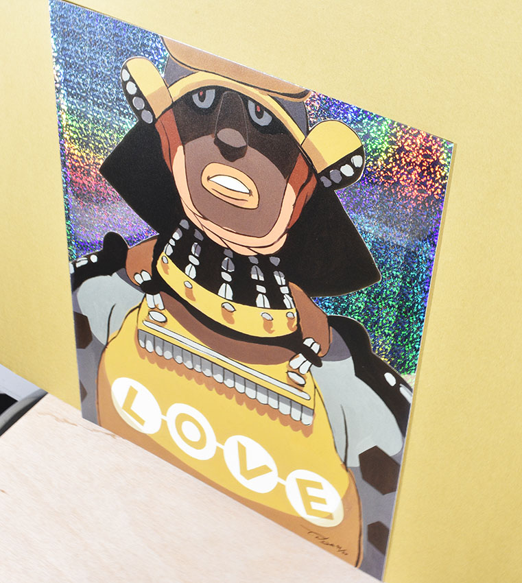 野口哲哉版画「Love-Yellow」 | Natsume Books