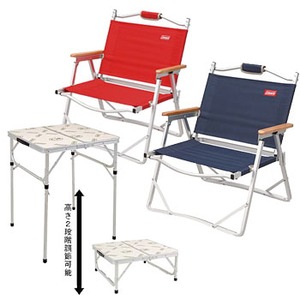 コールマン コンパクトフォールディングチェア（レッド） 2脚セット 赤