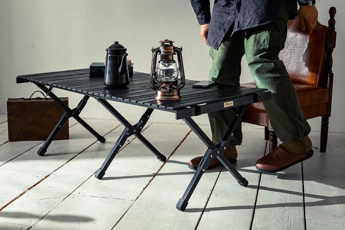 Hilander(ハイランダー) ウッドロールトップテーブルLIGHT 120