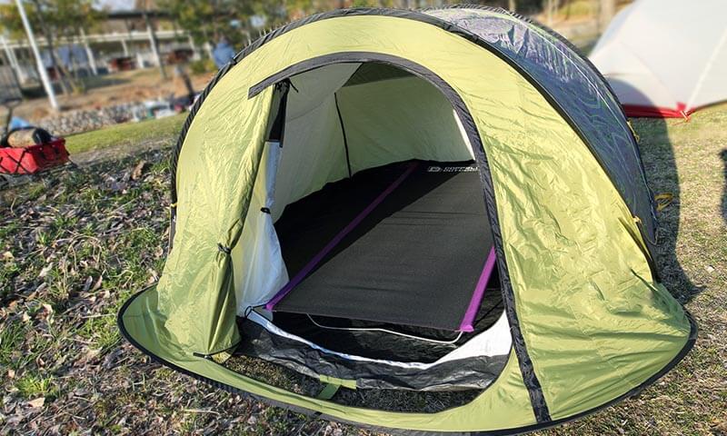 大型なのにポップアップでかんたん設営 ポップワンポールテント