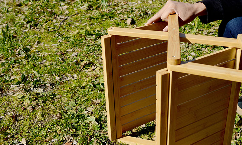 Hilander(ハイランダー) バンブー3段ラック 【1年保証】 HCT-004