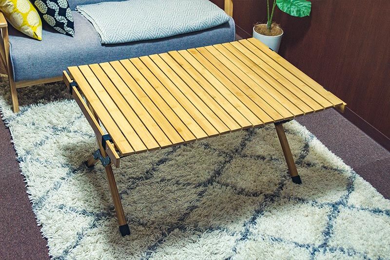 Hilander(ハイランダー) バンブーロールトップテーブル アウトドア