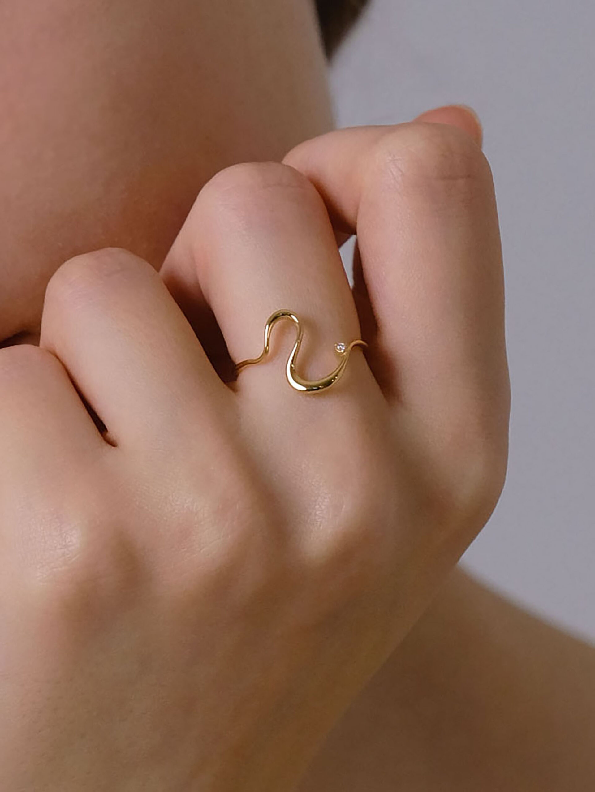 K10 ウェーブリング | NATURALI JEWELRY(ナチュラリ ジュエリ) 公式
