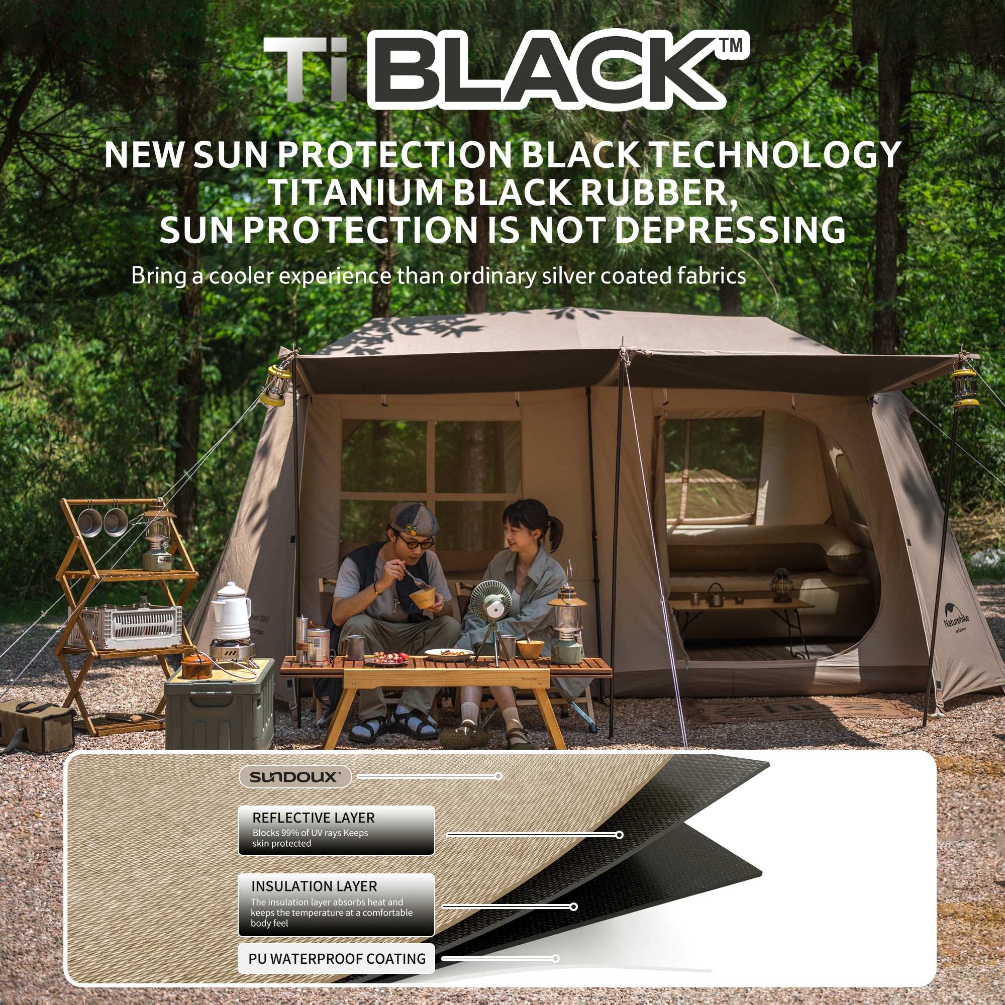 Village™ 13 6-Person Automatic Cabin Tent | Naturehike