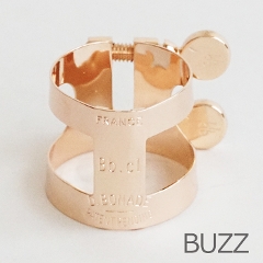 BUZZ B♭クラリネットリガチャー ピンクゴールド PGP R｜ 管楽器専門店
