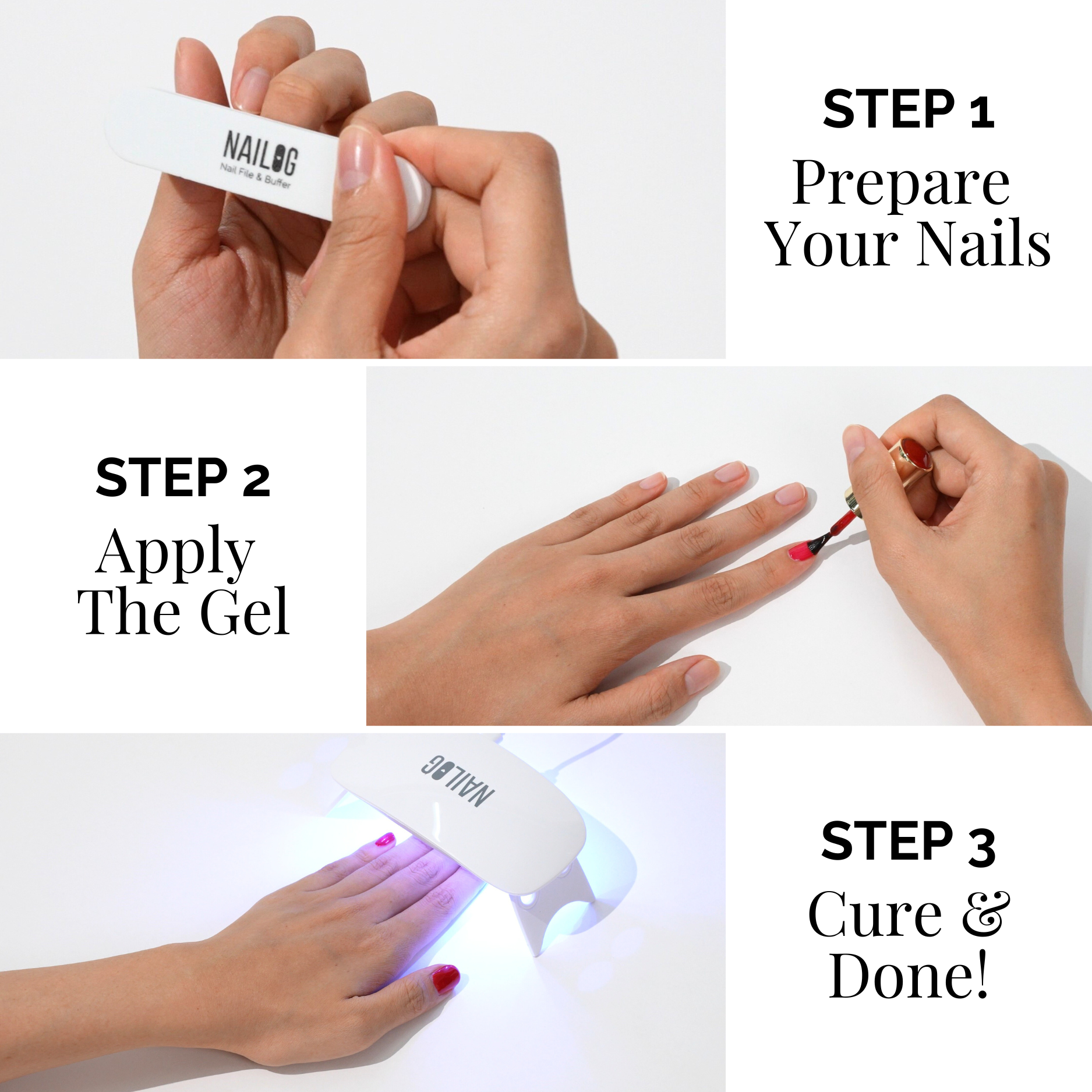 Rose Whisper | OneCure Gel Polish 4PC Kit – NAILOG