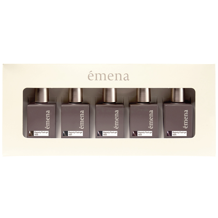 emena マグネティフラッシュジェル 5色セット 1300-1304 | Nail Labo