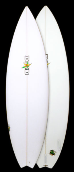 DHD ダレンハンドリーショートボード 日本製フィン付き5'10