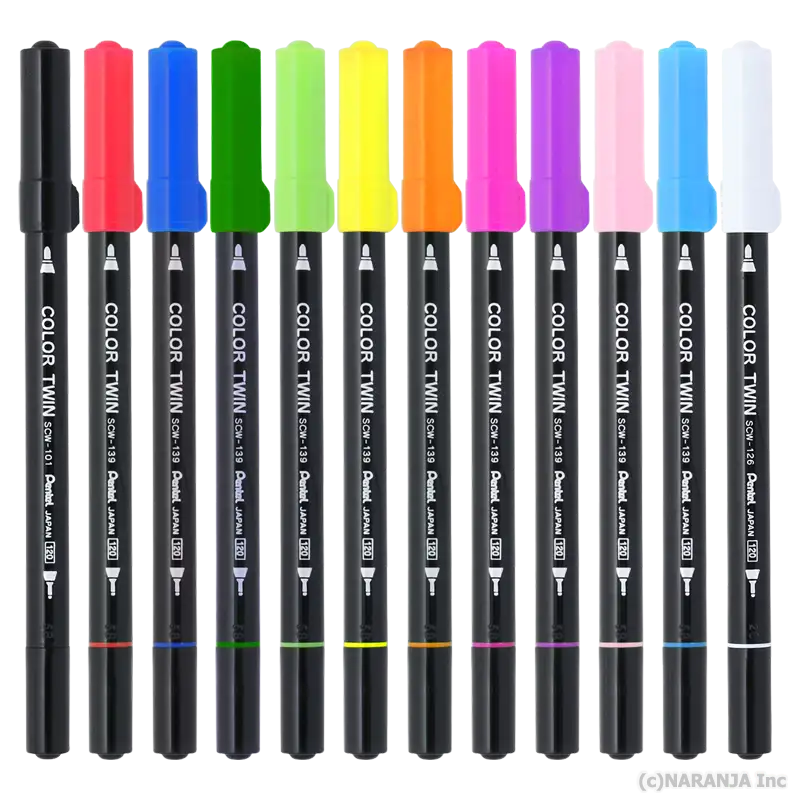 ぺんてる カラーツイン - 通販 - ジャグリングショップ ナランハ