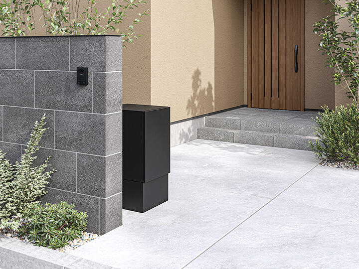 宅配ボックス Nasta Box +POST（サイズ：L 前入前出） KS-TL06L-P475
